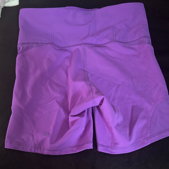 Lululemon Wunder Train Mesh High Rise Shorts - Atomic Purple - Picture 6 of 8
